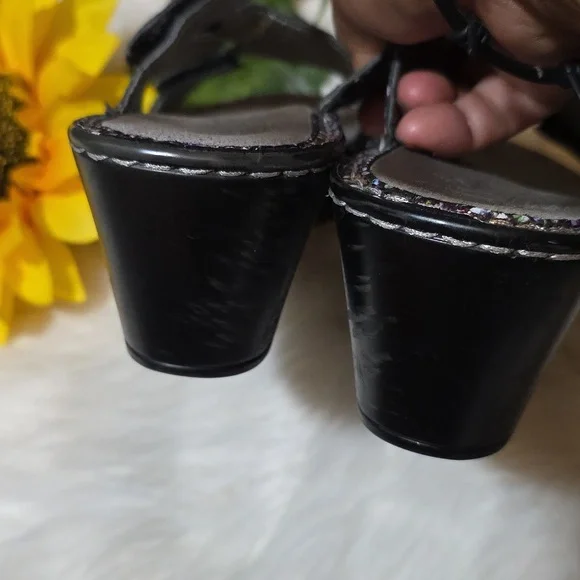 Alegria Multicolor Snake Print Sandals - Picture 12 of 12